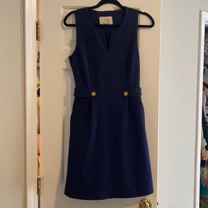 Navy Fitted Dress